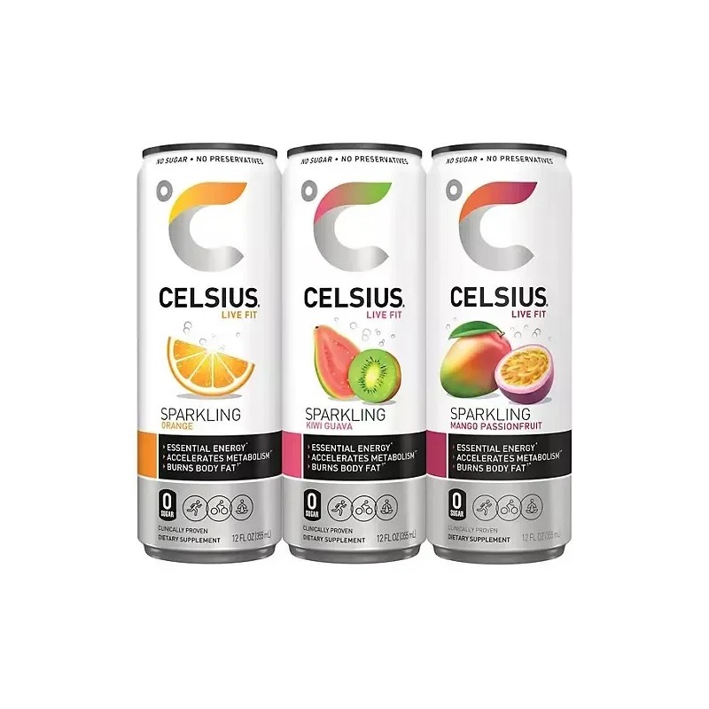 Celsius Essential Energy Sparkling Variety Pack (18 Pk.)
