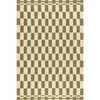 Rugs USA Kia Checkerboard Wool Area Rug, 6x9, Olive