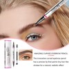 2 In 1 Eyebrow Pen With Eye Liner Pencil,2 In