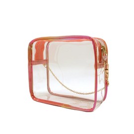 CONC CO520 Clear Sewn Pouch, Sunset Orange
