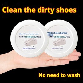 White shoe cleaning cream, decontamination and maintenance, yellowing, whitening and water-free lazy shoe cleaning artifact - specification: Buy two, get three free (5 box)