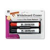 Charles Leonard Magnetic Whiteboard Eraser with 2 Dry Erase Markers,