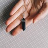 Philip Jones Black Onyx Gemstone Necklace with Quote Card