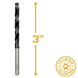 13/64 Inch Drill Bit (3 Pack) Industrial Grade M35 Cobalt Titanium Aluminum Nitrite - 13/64" Diameter & Total Length of 3" with Working Length of 2" Easily Drill Into Metal, Steel, & Aluminum