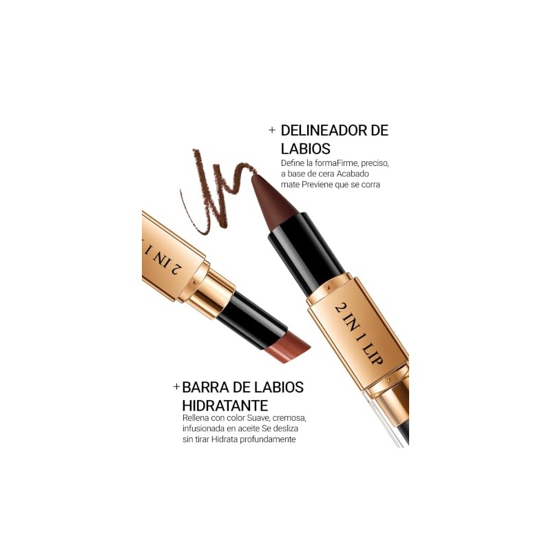 Erinde Barra de labios y perfilador 2 en 1,#09