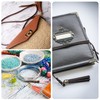 sourcing map 30Pcs 1.5 Inch Leather Tassels Keychain Charm with