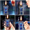 NINSI Smart Kerosene Soft Flame Lighter, Cool Metal Mecha Style