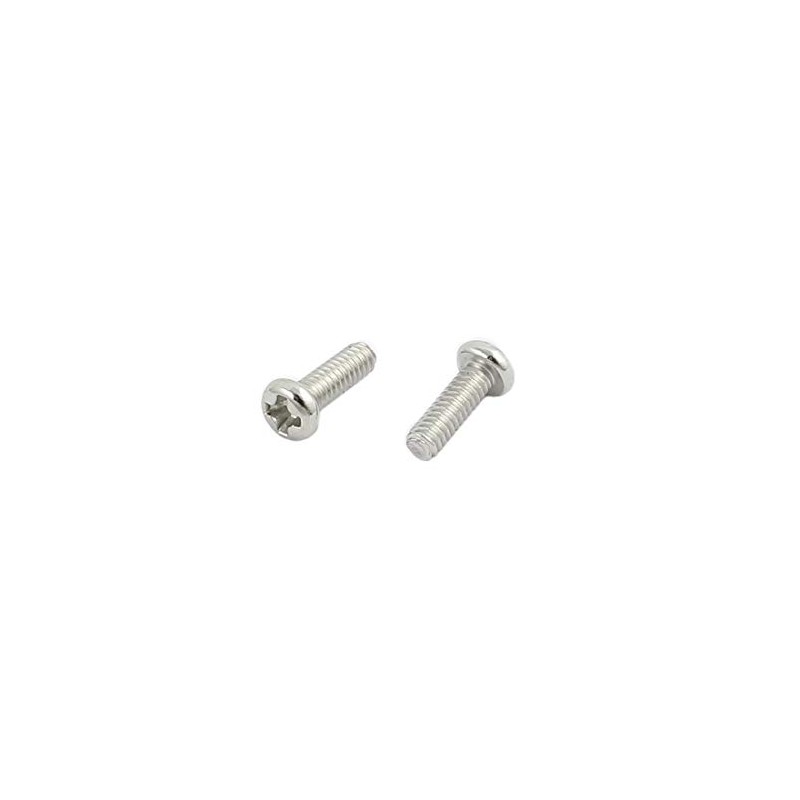 Sourcingmap 50pcs M2 x 6mm Stainless Steel Pan Head Phillips