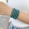 KELITCH 5 Wraps Synthetic Turquoise Luxury Chic Handmade Necklace –