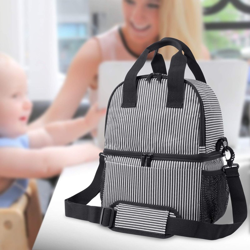 Teamoy Breast Pump Bag Tote with Cooler Compartment for Breast