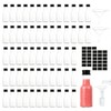 YUDAWN 60 Pack Mini Plastic Bottles, 25ml Small Miniature Alcohol