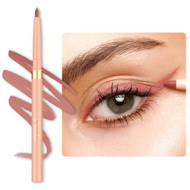 OULAC Matte Pinky Brown Eye Liner & Lip Liner 2 in 1, Waterproof, Smudge-proof Retractable Eyeliner Pencils Lasts 24H+, Highly Pigmented and Smooth, Vegan (LL03) Naked Liner