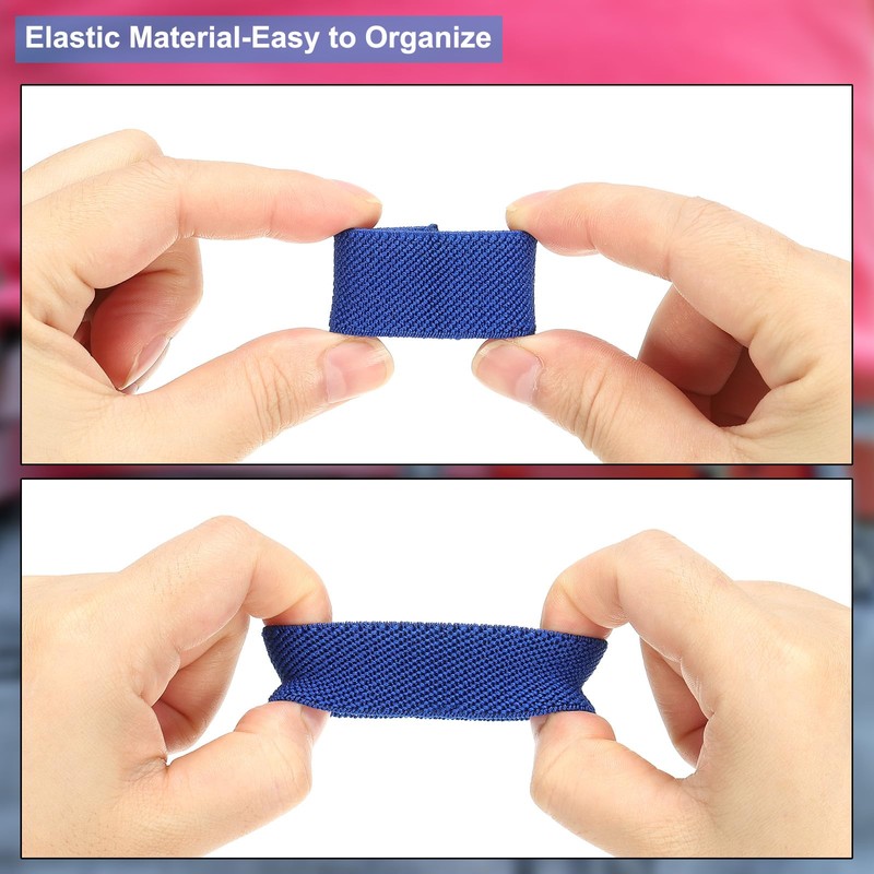 PATIKIL Elastic Belt Keepers, 10 Pack Strap Organizers Web Belt