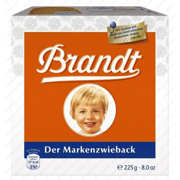 Brandt Der Markenzwieback ( Rusk Bread ) - 225 G