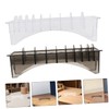 TOVINANNA 2pcs Hair Clipper Comb Holder Case Transparent Storage Box