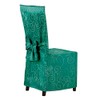 Collections Etc Scroll Patterned Elegant Dining Chair Cover - Fancy