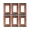 TREEWELL 6-Pack Decorator Outlet Cover Plate, Decorative Switch Plates and