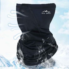GUA ANGEL Motorcycle Mask, Face Mask, Neck Warmer, Neck Gaiter, Face Cover, Neck Guard, UV Protection, Cooling Protection, Breathable, For Spring and Summer, Sun Protection, Windproof, Dustproof, Sports, Sweat Absorbent, Quick Drying, Men's, Women's, One