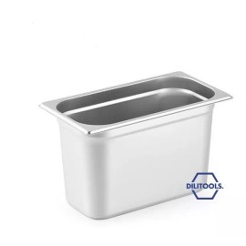 Dilitools Inserto Contenedor Acero Inoxidable Noveno De 4 Pulgadas