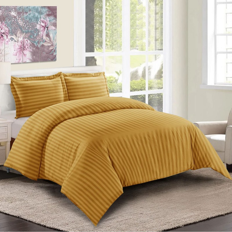 Imperial Rooms Duvet Cover Sets – Stripes Satin Quilt Cover