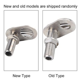 Boat Intake Strainer, MJS023 Stainless Steel 316 Marine Boat Intake Strainer Thru‑Hull Water Pickup Filter Scoop(MJS023-1〃)