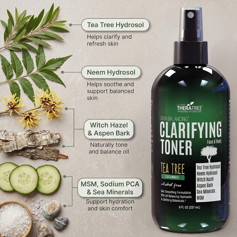 Oleavine Terratree Clearing Toner with MSM Tea Tree & Neem