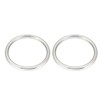 sourcing map 2 Pcs Multi-Purpose Metal O Ring Buckle Welded