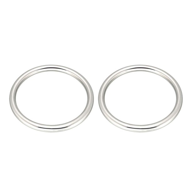 sourcing map 2 Pcs Multi-Purpose Metal O Ring Buckle Welded