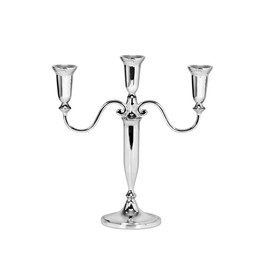 Silver Plated Candlestick Venezia – 3 Bulbs