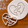 Heart Puzzle Cookie Cutter, 1 Piece. Bakerlogy