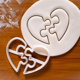 Heart Puzzle Cookie Cutter, 1 Piece. Bakerlogy