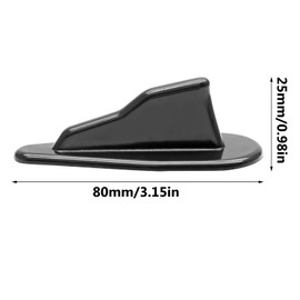 BokWin - Kit de 10 aletas difusoras de tiburón, alerón de techo, generador de vórtice de aire, universal, para coche, camión, SUV, decoración de techo, alerón, ala de fibra de carbono, accesorios de coche, color negro