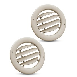 QAGGUM 2 Pcs Rear Headliner Ceiling AC Air Vent Louver Grille Fit for Ford Expedition 2011-2020 Taurus X 2009 Fit for Lincoln Navigator 2011-2020 Replace 9L1Z-19893-AG, Beige