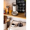 Gomakren 6 Ounce Cappuccino Cups with Saucers and Metal Stand,