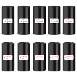 Zhufas Müllbeutel, 90 Stück 10 Rollen Klein Müllbeutel für Auto Mini Müllbeutel Müllsäcke für Auto Haushalt Lebensmittel Küche Schwarz