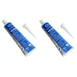 Silicone RTV 4500 Sellador de silicona de alta resistencia seguro para contacto con alimentos, transparente (2.8 onzas líquidas), paquete de 2
