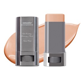 3-in-1 Foundation Stick Beauty Balm Serum Boosts Skin Tone, Solid Tinted Moisturizing Serum Contouring Foundation for Women, Natural Finish, Buildable Medium to Full Coverage(02#Natural)