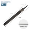 1 Pack Half Round Metal File, Small Sharpening File, 6