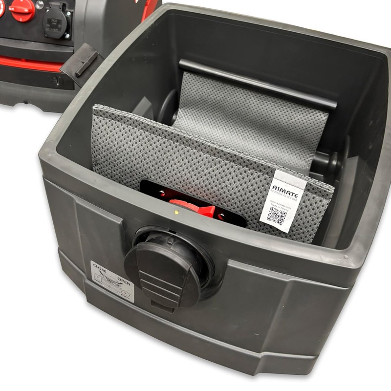 Wiederverwendbarer Filterbeutel kompatibel mit Bosch GAS 25, Metabo ASR 35