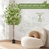 Lenamos Olive Trees Artificial, Tall Faux Olive Tree, Fake Potted