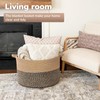 Extra Large Wicker Storage Basket, 83L Round Jute Basket for