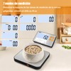 Diyife Báscula Digital de Alimentos, Pantalla LCD Dividida, 15 KG