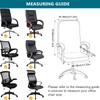BSYMDH - Funda elástica para silla de computadora, con cierre,