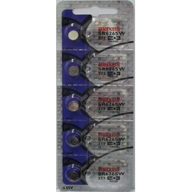 Maxell 5 New Maxell 377 SR626SW V377 D377 SR626 watch batteries