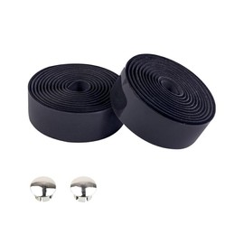 Mountain Bicycles Handle Bar Tape with Bar-plug Outdoor Damping Shock Absorbing Wraps Rubber Foam Tapes Attachment, Coffee