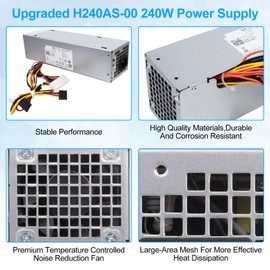 S-Union 240W Power Supply Unit Replacement for Dell OptiPlex 390 790 960 990 3010 9010 Small Form Factor System SFF H240AS-00 H240AS-01 H240ES-00 D240ES-00 AC240AS-00 AC240ES-00 L240AS-00 PH3C2