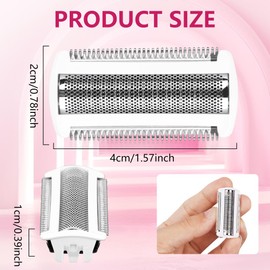 ACWOO Shaver Head Foil Replacement, Replacement Foil Head for BRL140 BRL130 BRE620 BRE630 BRE634 BRE640 BRE650 BRE651 BRE652, Ergonomically Robust Replacement Foil Head for Wet and Dry Shaving (White)