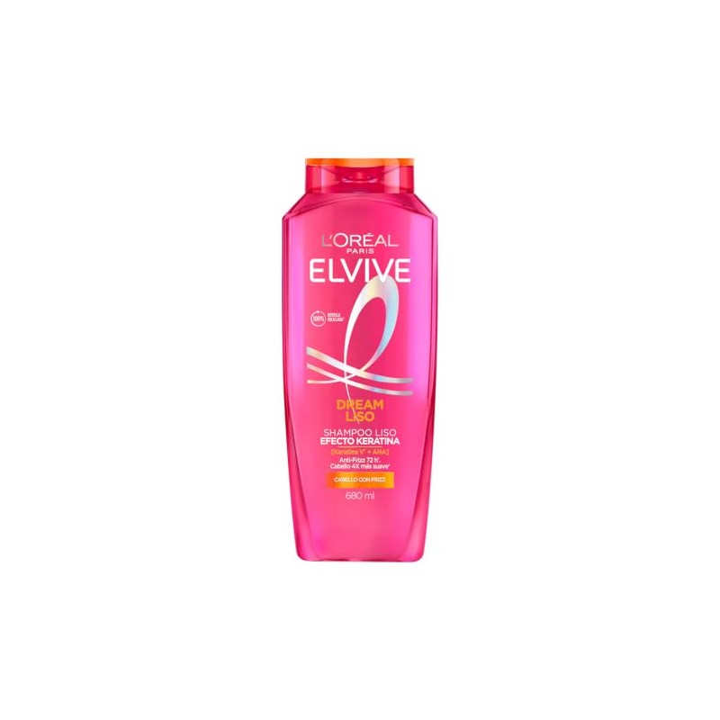 Oréal Paris Elvive Dream Liso Shampoo Antifrizz Efecto Keratina 380