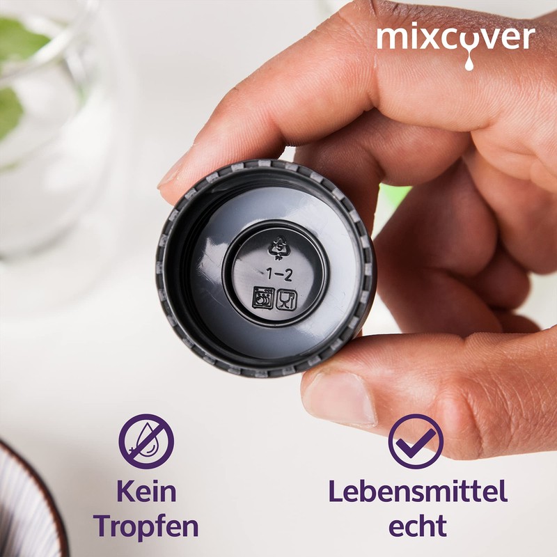 mixcover Lid Compatible with SodaStream Plastic Bottles PET Plastic Bottles