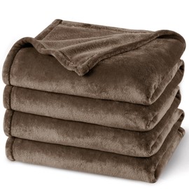 PHF Ultra Soft Fleece Blanket King Size, No Shed No Pilling Luxury Plush Cozy 300GSM Lightweight Blanket for Bed, Couch, Chair, Sofa Suitable for All Season, 108" x 90", Cocoa Brown